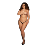 Tanga sexy con tiras ajustables y un toque dorado - Le Désir by Shots - Imagen 9