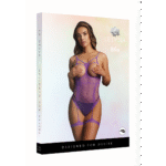 Bodystocking de rejilla con abertura en la entrepierna y estilo tie dye con tiras para fiestas – Le Desir - Imagen 13