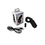 Anillo vibrador para el pene con 3 velocidades, negro