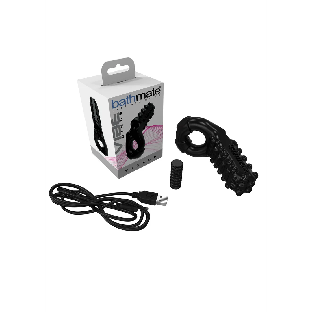 Anillo vibrador para el pene con 3 velocidades, negro - Imagen 1