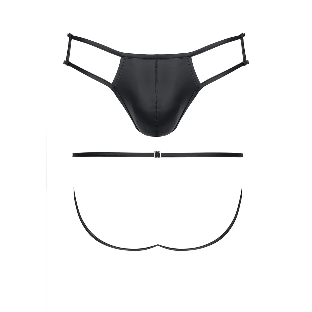 Jockstrap efecto wet look con efecto Big-Boss para un look potente – Desirelle - Imagen 4