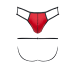 Jockstrap de hombre efecto wet look con efecto Big-Boss para realzar el perfil – LIN - Imagen 4