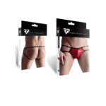 Jockstrap de hombre efecto wet look con efecto Big-Boss para realzar el perfil – LIN