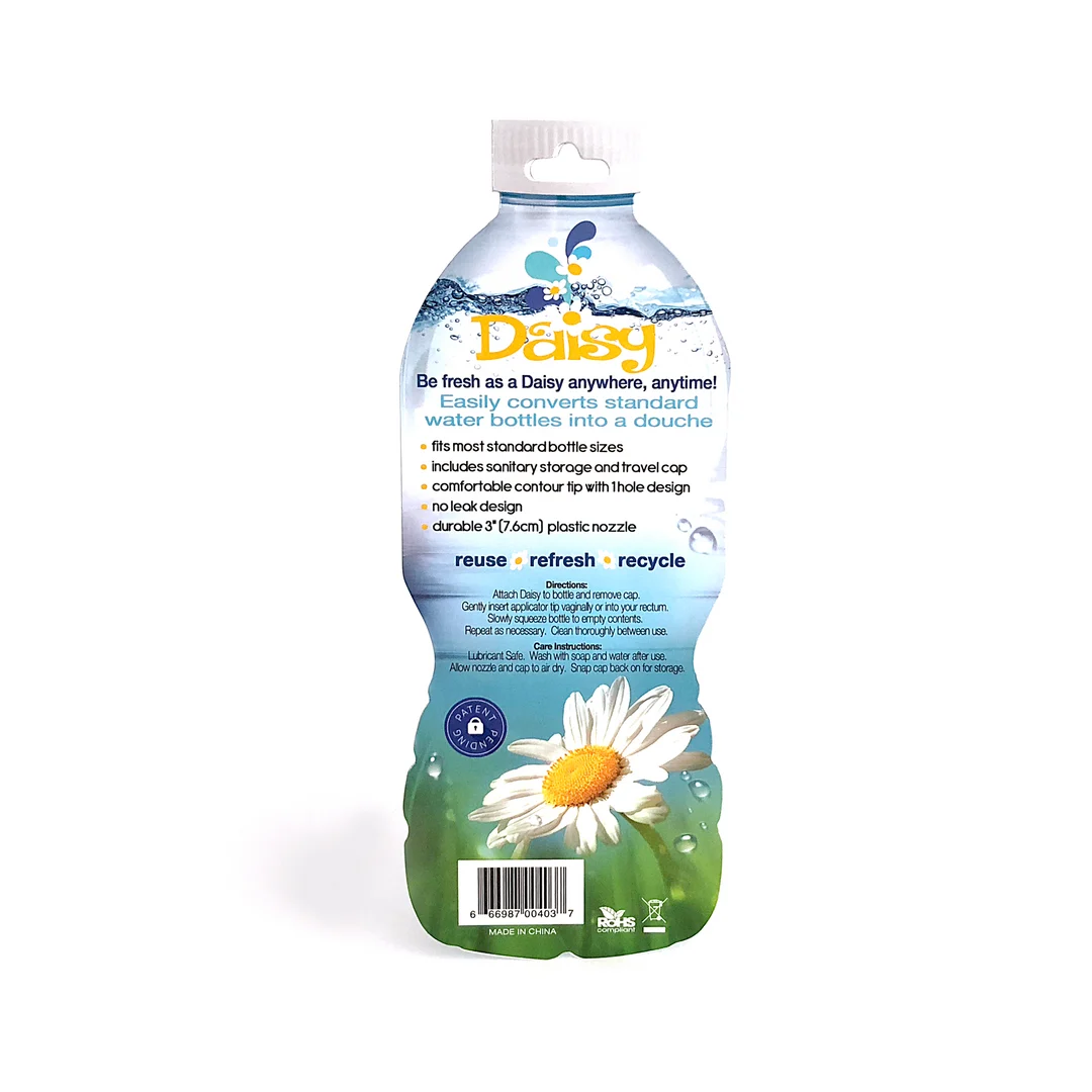 Ducha anal – Adaptador para enemas compatible con botellas de agua estándar, boquilla de 2,5 pulgadas – Masculino – Skwert - Imagen 2