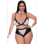 Conjunto de lencería negro con detalles de encaje para un look sensual – Magic Silk - Imagen 12
