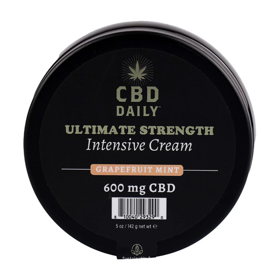 Earthly Body CBD Daily Ultimate Strength Intensive Cream, pomelo y menta, 142 g - Imagen 1