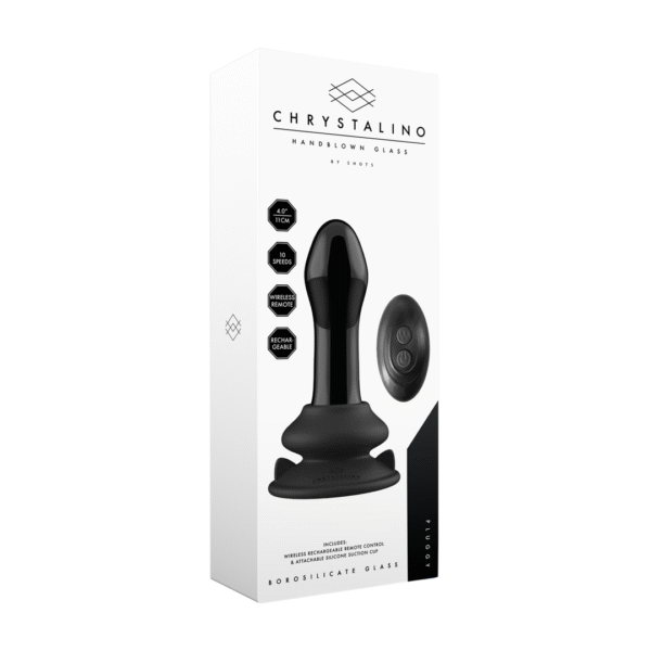 Vibrador de vidrio Chrystalino Pluggy con ventosa
