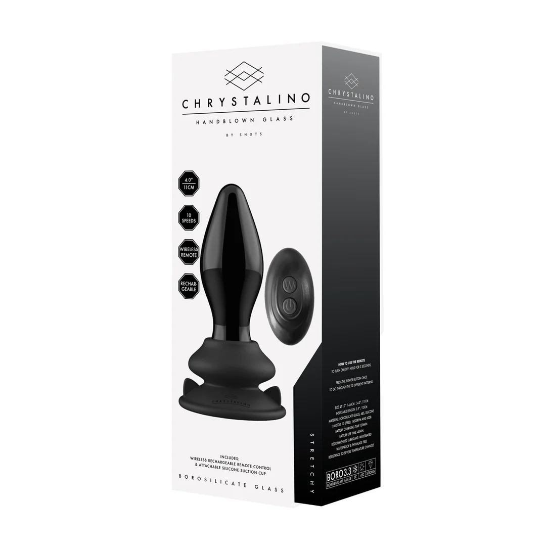 Vibrador de cristal elástico Chrystalino con ventosa - Imagen 3