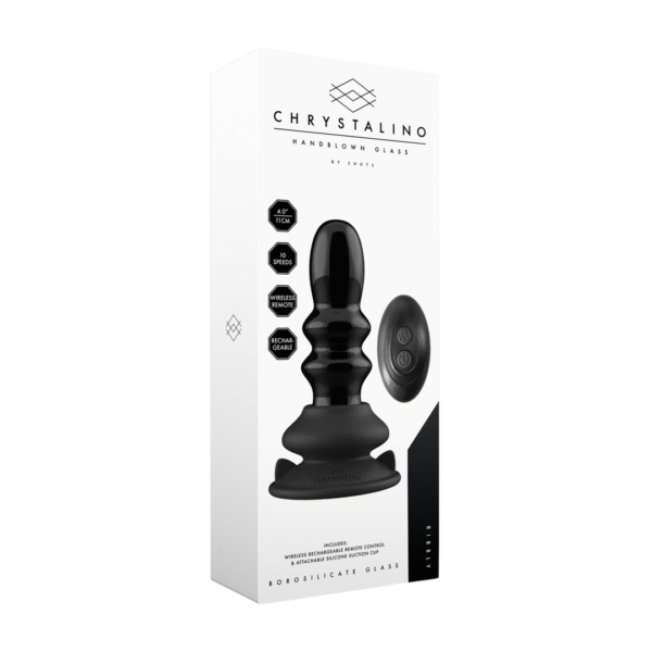 Vibrador de vidrio Ribbly con ventosa