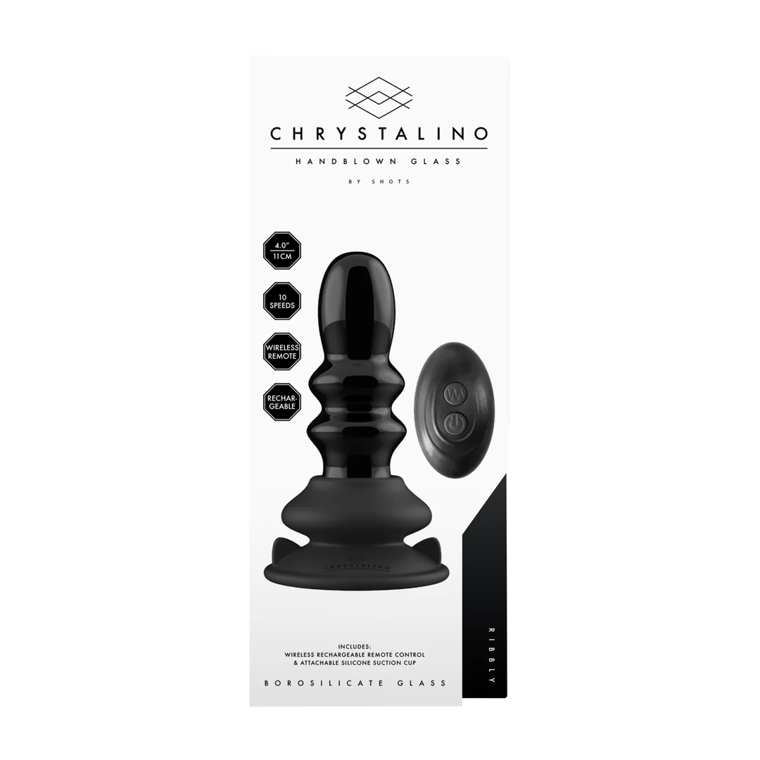 Vibrador de vidrio Ribbly con ventosa - Imagen 2