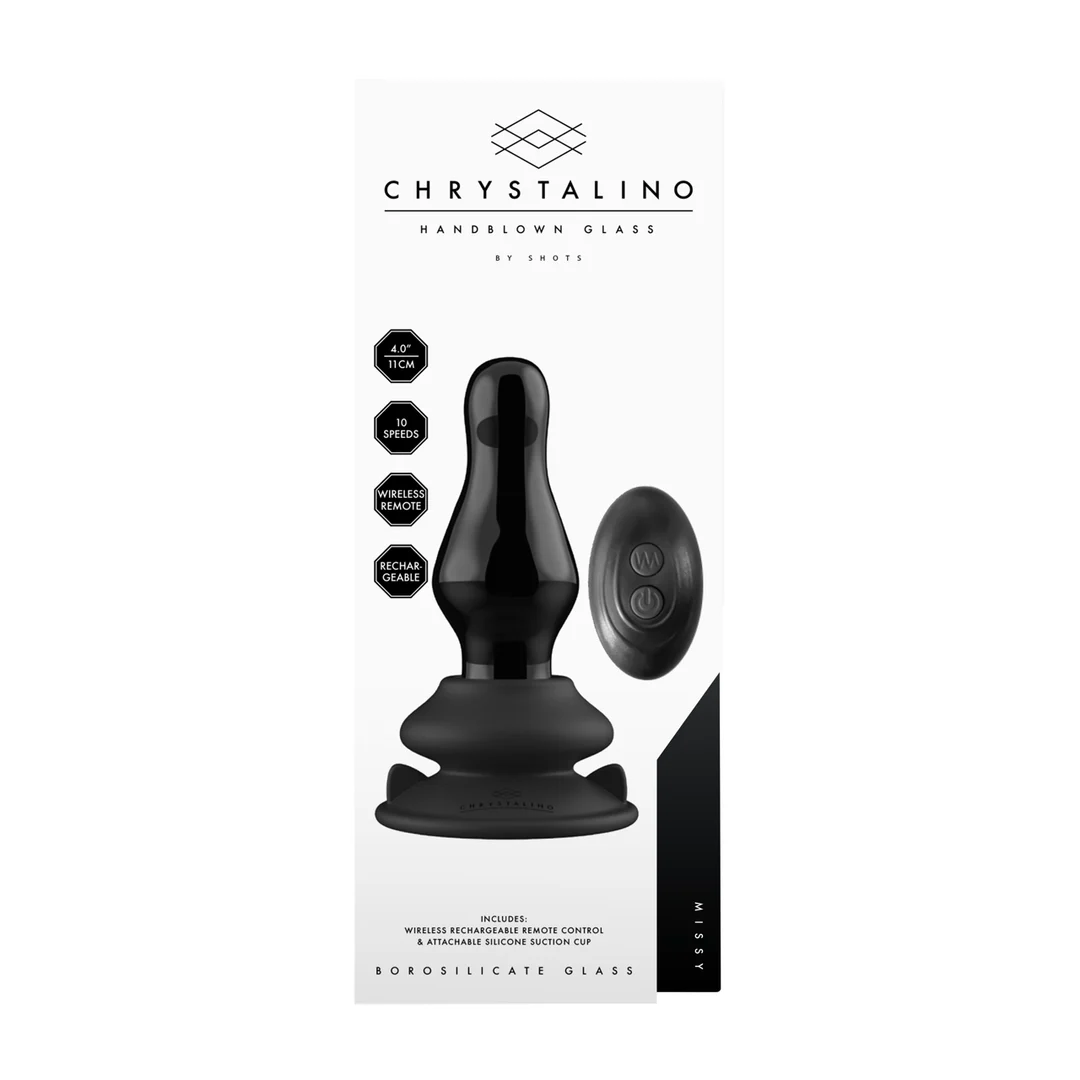 Vibrador de cristal Missy con ventosa - Imagen 2