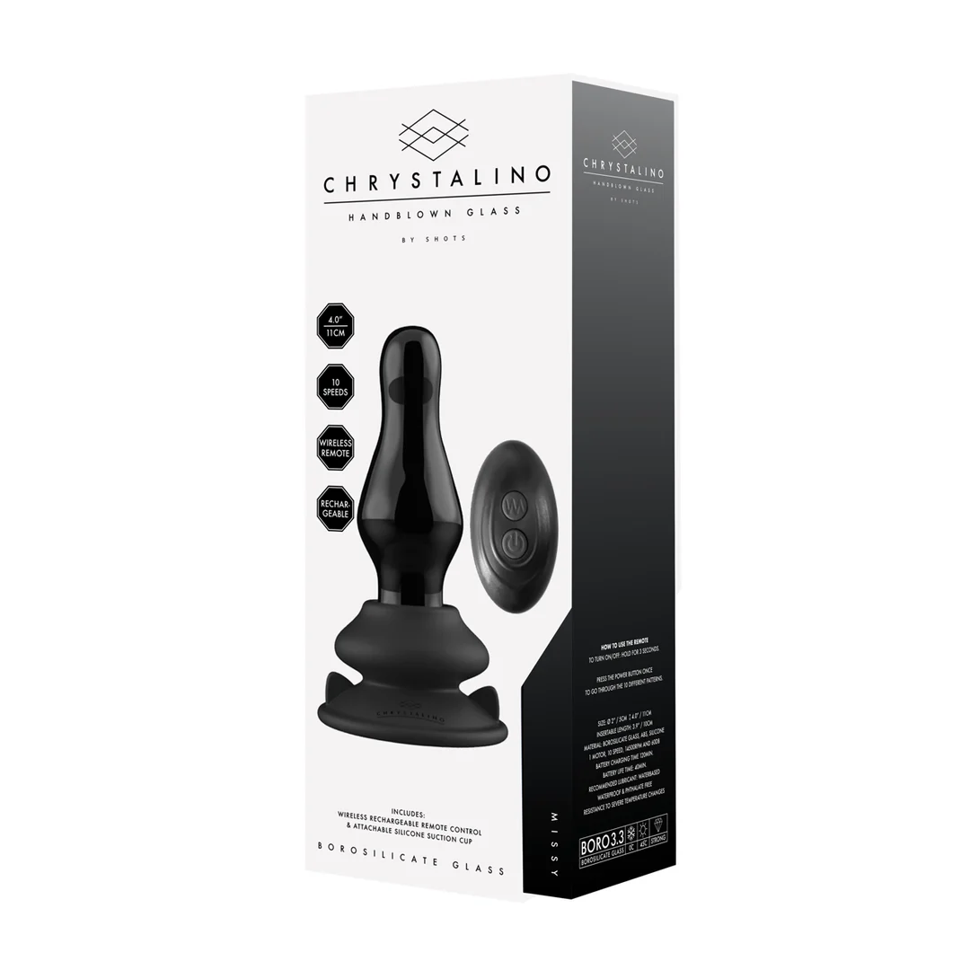 Vibrador de cristal Missy con ventosa - Imagen 3