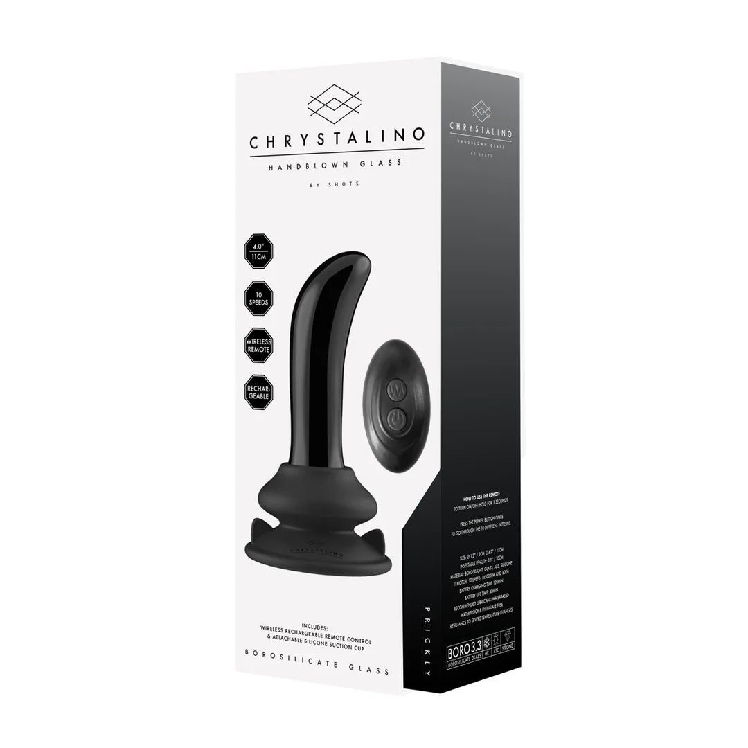 Vibrador de cristal Chrystalino Prickly Smooth - Imagen 3