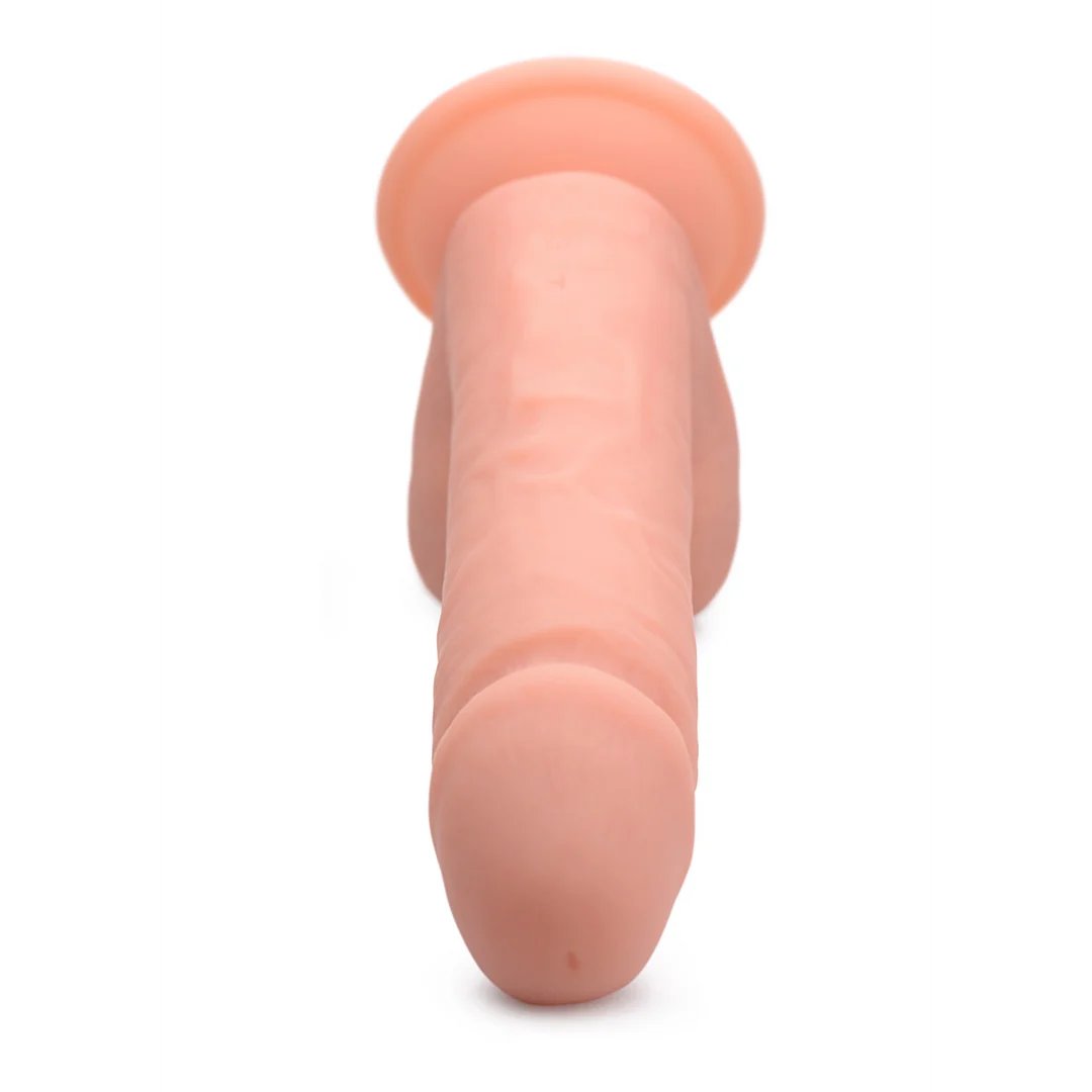 Dildo vibrador de silicona Curve Toys con testículos - Imagen 5