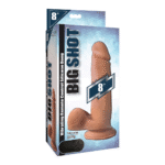 Dildo vibrador de silicona Curve Toys con testículos