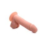 Dildo vibrador de silicona Curve Toys con testículos - Imagen 4