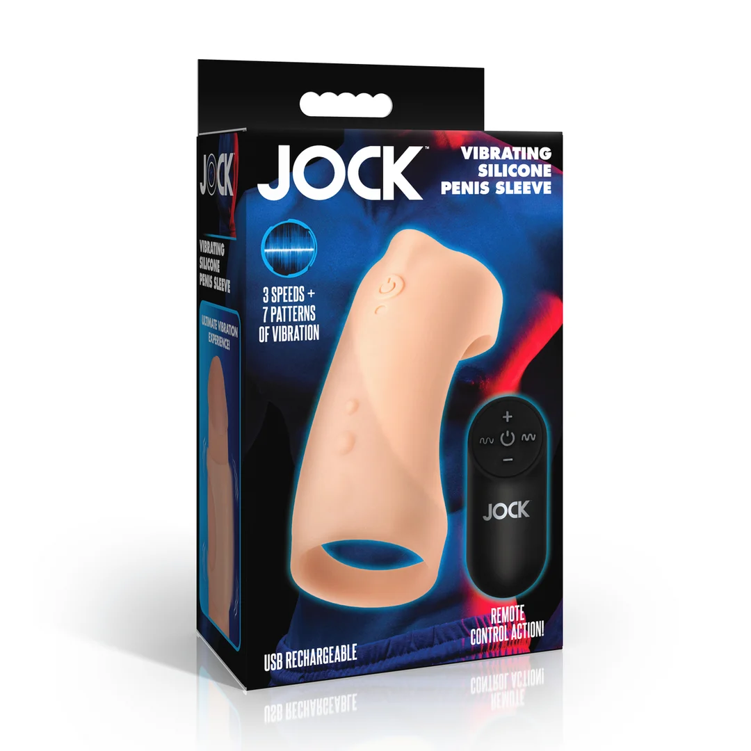 Funda para pene vibradora de silicona Curve Toys - Imagen 1