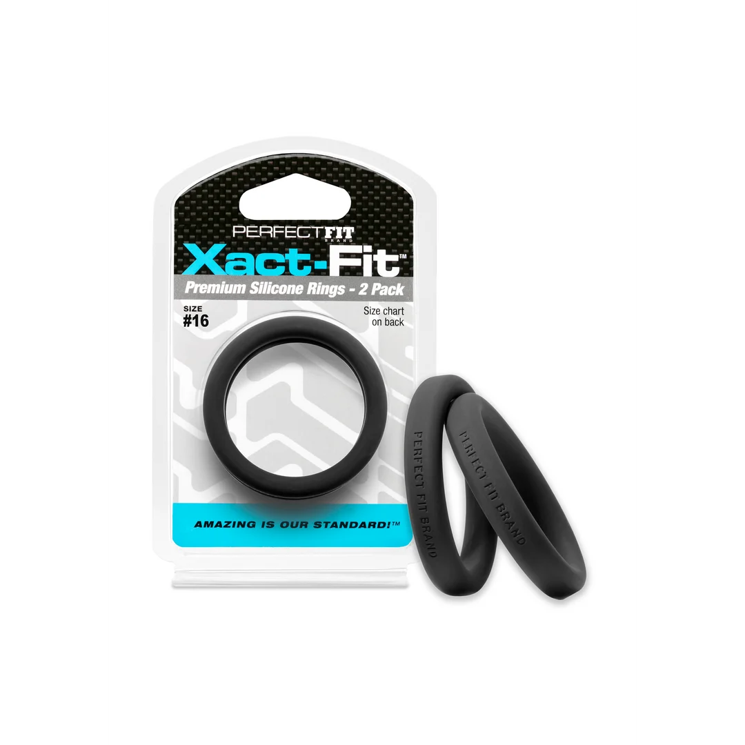Anillo para el pene PerfectFit Xact Fit talla #16, pack de 2 - Imagen 4