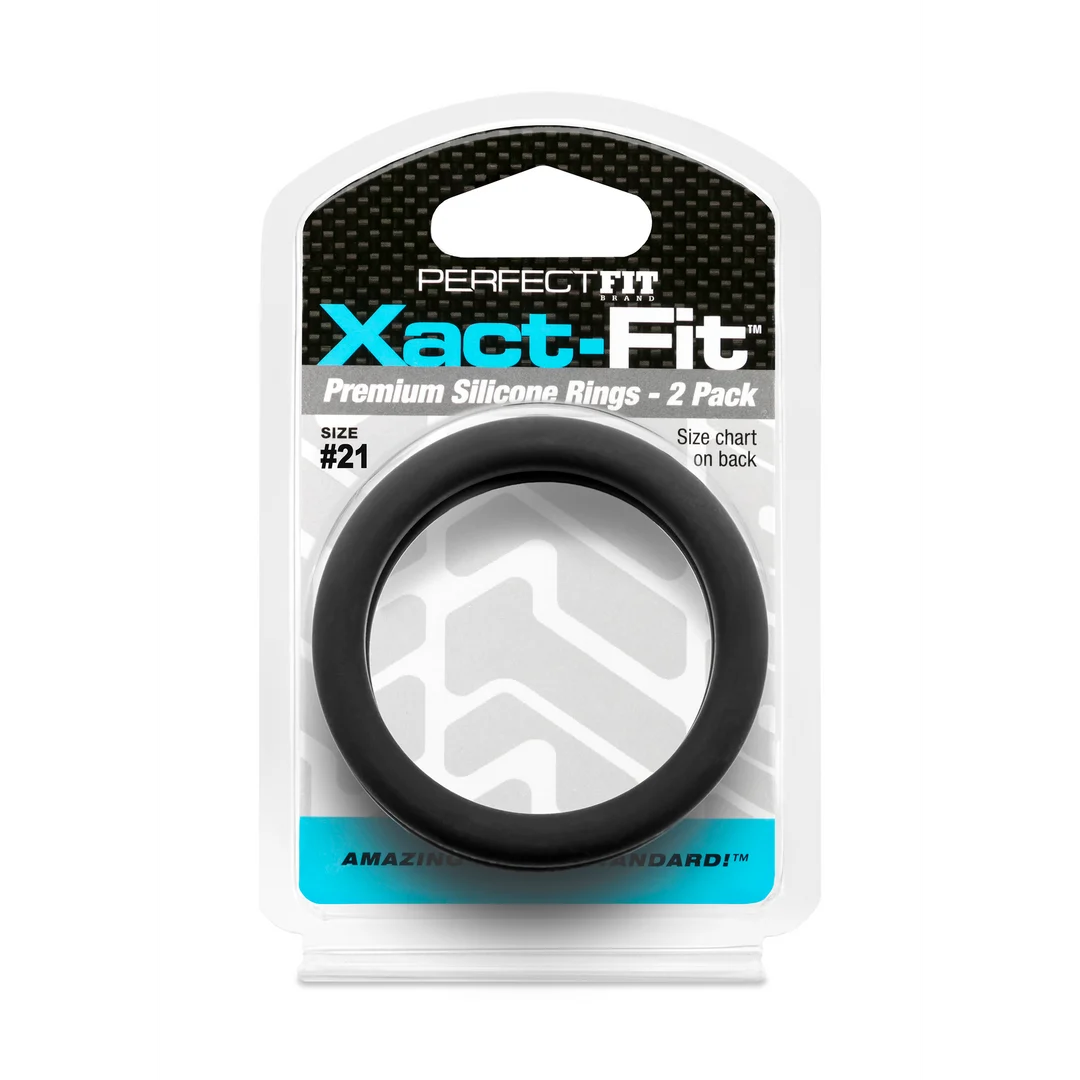 Anillo para el pene PerfectFit Xact Fit #21, pack de 2 - Imagen 1