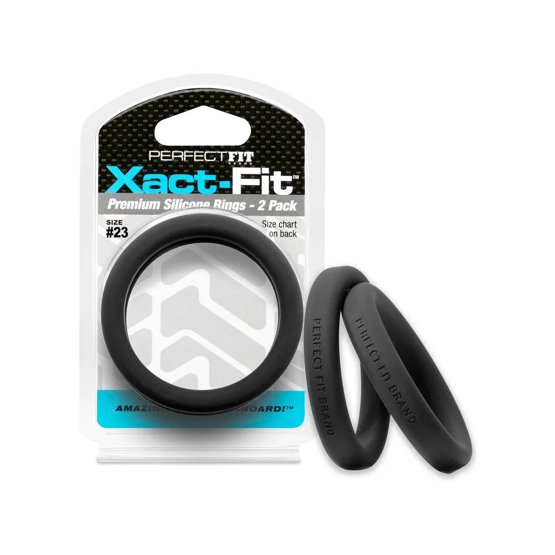 Anillo para el pene PerfectFit Xact Fit, pack de 2, talla 23 - Imagen 4