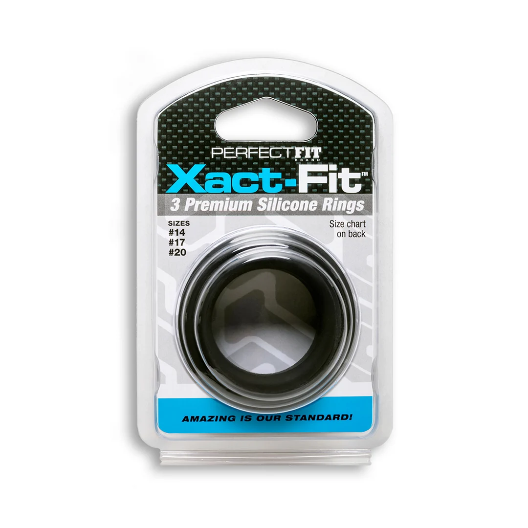 Set de anillos para el pene PerfectFitBrand Xact Fit - Imagen 1