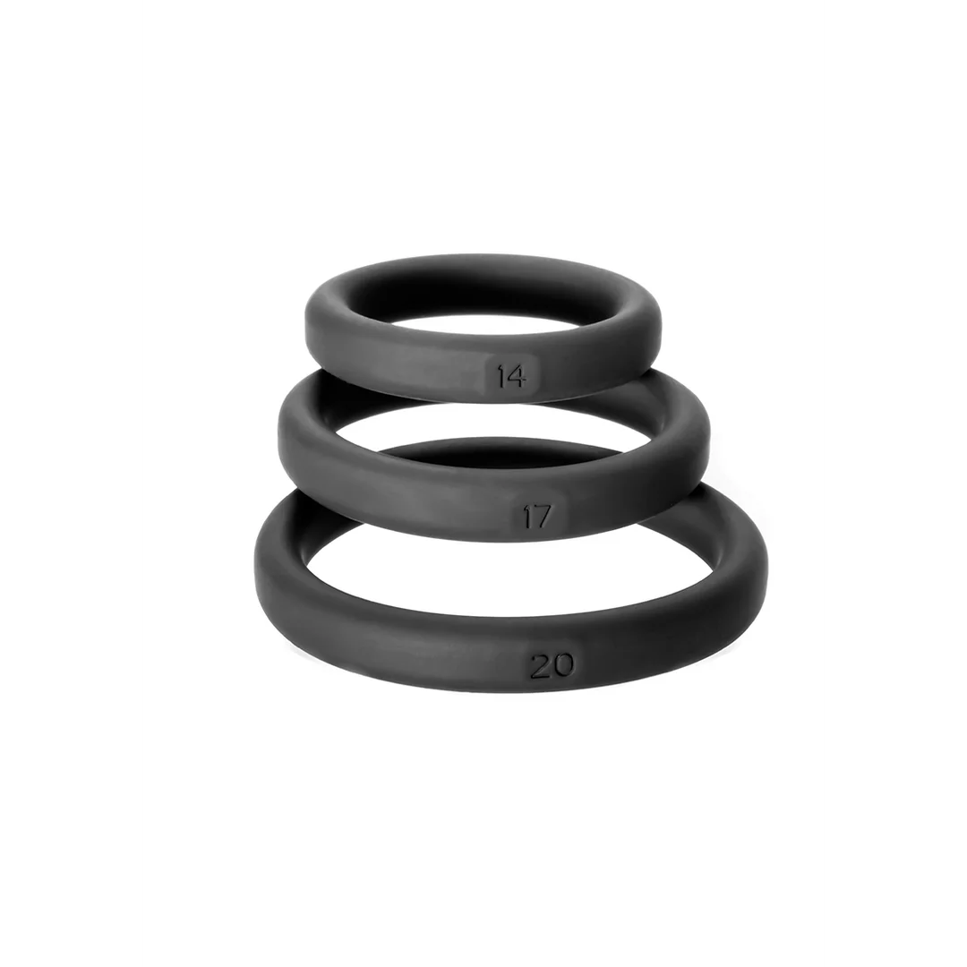 Set de anillos para el pene PerfectFitBrand Xact Fit - Imagen 2