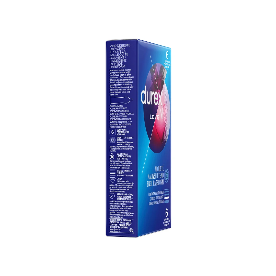 Preservativos transparentes Durex Originals Classic, 6 unidades - Imagen 2
