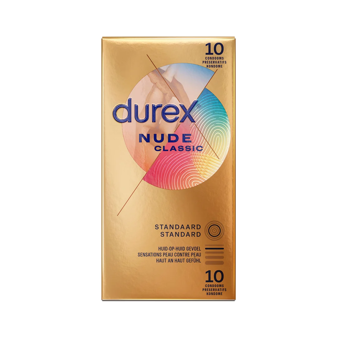 Preservativos Durex Nude Classic, 10 unidades - Imagen 1