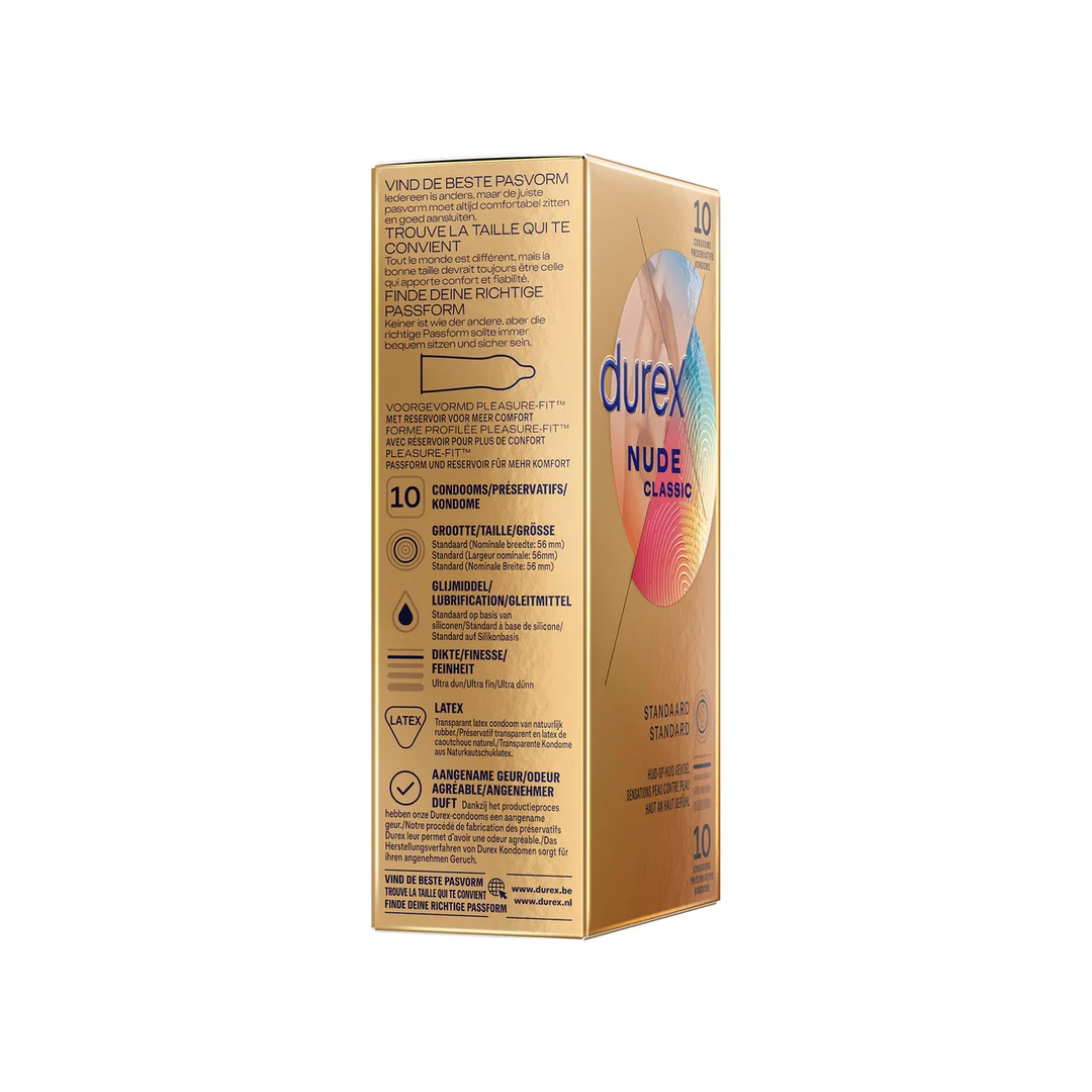 Preservativos Durex Nude Classic, 10 unidades - Imagen 2