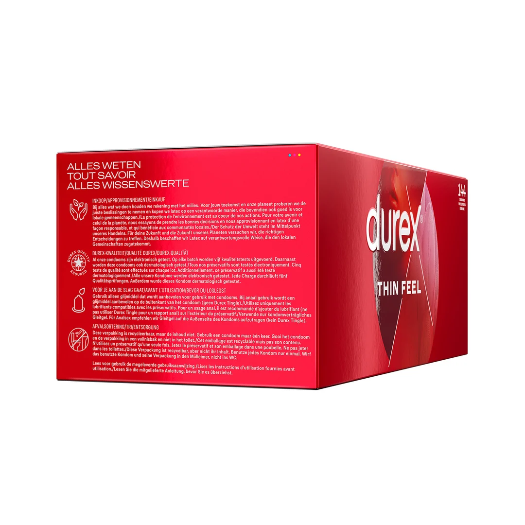 Preservativos Durex Thin Feel, 144 unidades - Imagen 2
