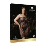 Conjunto de fiesta de encaje con pedrería y un brillo festivo para lencería curvy – LIN