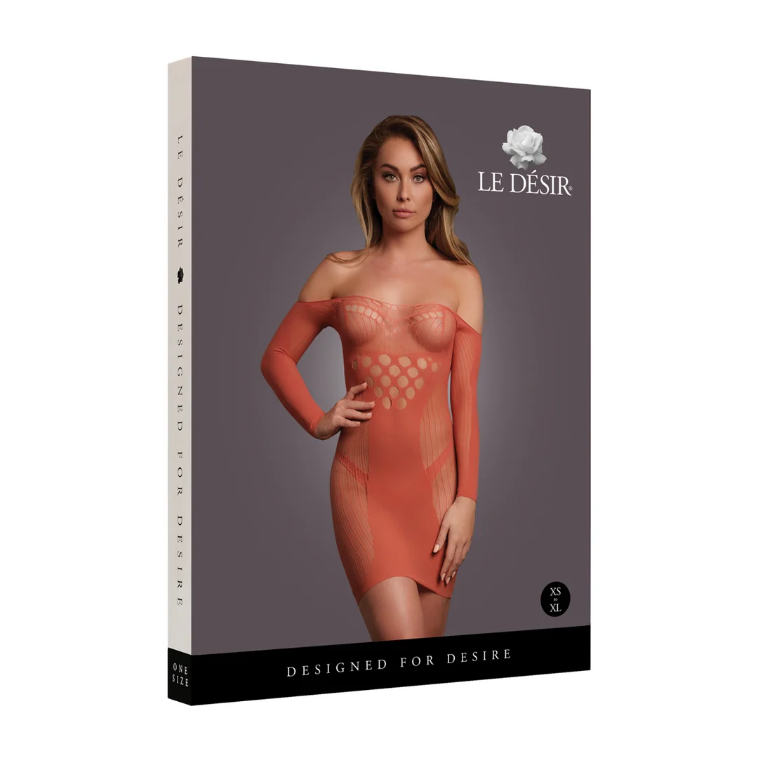 Minivestido de talla grande con rejilla y detalles en contraste para siluetas con curvas – LIN - Imagen 25