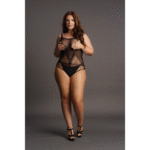 Body para siluetas con curvas y rejilla en contraste para un look sensual – Desirelle - Imagen 4