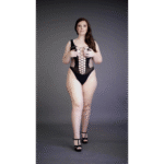 Body para siluetas con curvas y escote en V, con paneles opacos para realzar tus curvas – LIN - Imagen 18