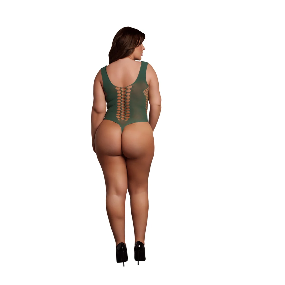 Body para siluetas con curvas y escote en V, con paneles opacos para realzar tus curvas – LIN - Imagen 20