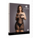 Vestido mini de talla grande con encaje y red para realzar las curvas – LIN