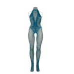 Body de encaje y rejilla con abertura en la entrepierna para un look sensual con curvas - LIN - Imagen 6