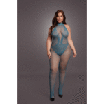 Body de encaje y rejilla con abertura en la entrepierna para un look sensual con curvas - LIN - Imagen 4