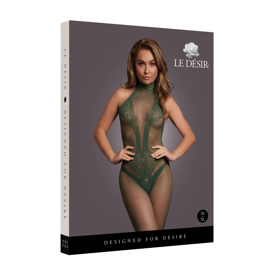 Body de encaje y rejilla con abertura en la entrepierna para un look sensual con curvas - LIN - Imagen 25