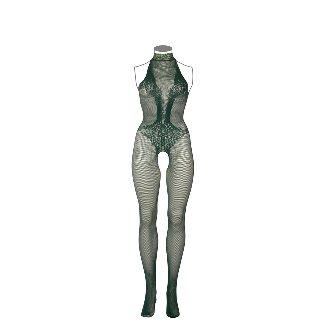 Body de encaje y rejilla con abertura en la entrepierna para un look sensual con curvas - LIN - Imagen 18