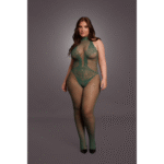 Body de encaje y rejilla con abertura en la entrepierna para un look sensual con curvas - LIN - Imagen 16