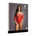 Body teddy sin entrepierna con pedrería y top de encaje para realzar tus curvas – Desirelle