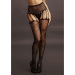 Medias abiertas con aberturas y tejido elástico para curvas sensuales en talla grande – LIN - Imagen 11