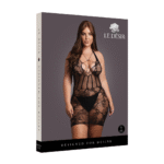 Vestido halter con efecto corsé, con un encanto lleno de curvas, lencería sexy XXL – OSX