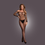 Body de rejilla con hombros descubiertos para siluetas con curvas – OSX - Imagen 10