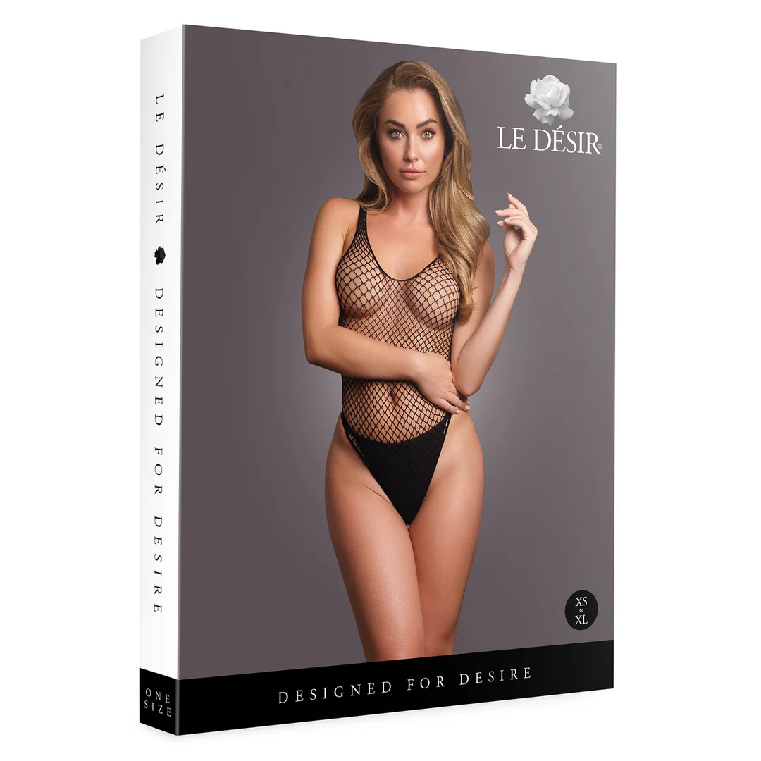 Body de lencería para curvas con detalles de rejilla para un look sugerente – OSX - Imagen 7