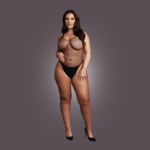 Body de lencería para curvas con detalles de rejilla para un look sugerente – OSX - Imagen 4