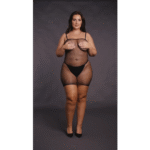 Babydoll de rejilla con tirantes finos para seducir con curvas, OSX - Imagen 6