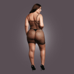 Babydoll de rejilla con tirantes finos para seducir con curvas, OSX - Imagen 5