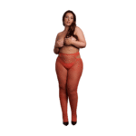 Braguita abierta brillante con purpurina dorada para un look sensual con curvas – LIN - Imagen 8